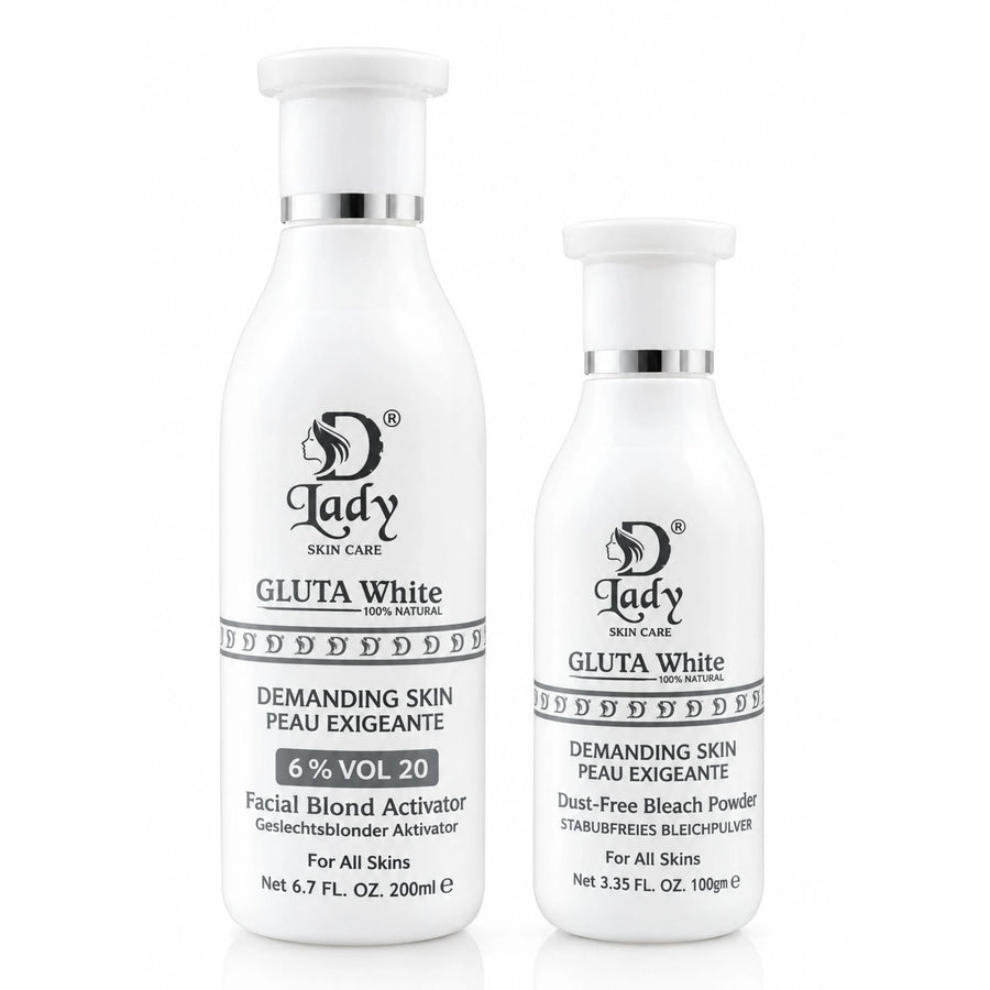 Gluta White Skin Polish (Bleach Activator + Powder)